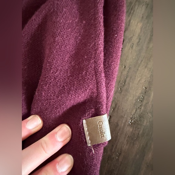 Comfrt Sweater Knit Hoodie & Jogger in Maroon - Picture 9 of 11